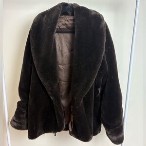 Vintage Italian faux fur coat